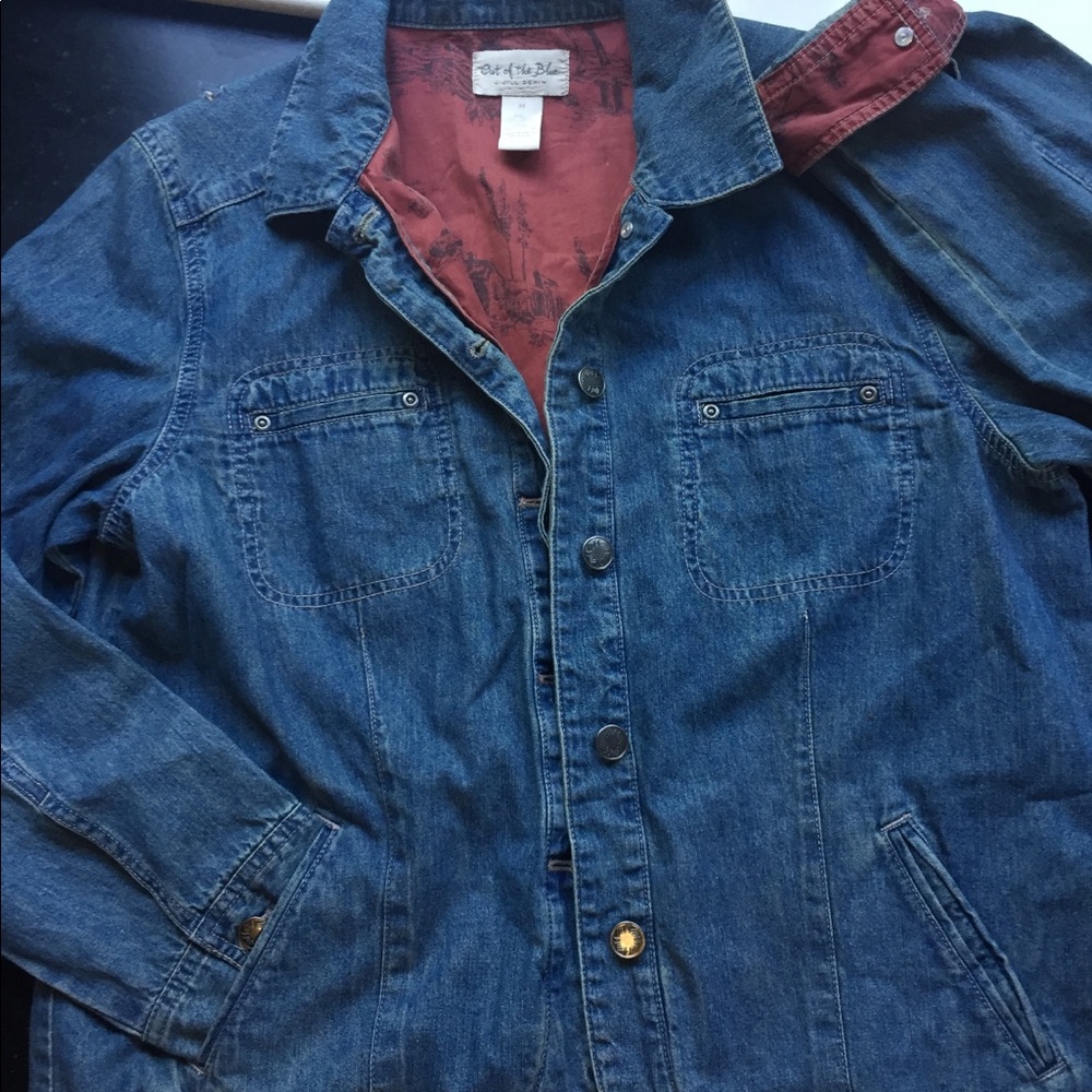 Out of the blue J Jill lined denim jacket